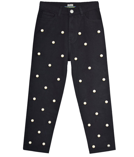 Pantalón Denim Ancho de Cintura Alta Recto - Image 2