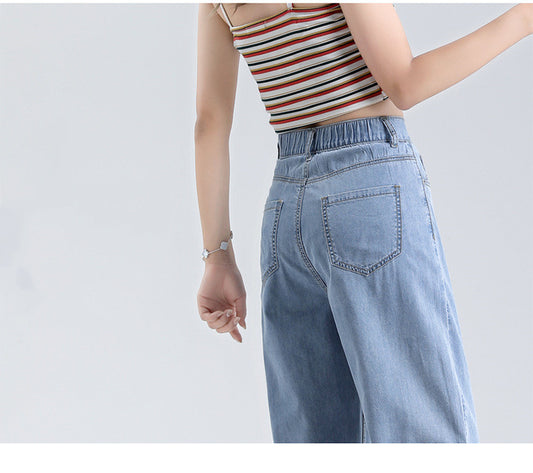 Jeans Holgados de Cintura Alta en Tencel - Comodidad Total - Image 2