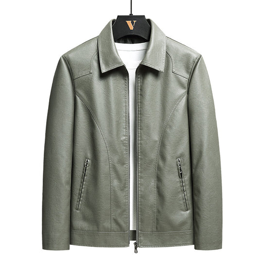 Chaqueta de Cuero Delgada para Hombre - Image 2