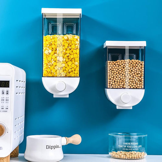 Dispensador de Cereales Montable con Presión Fácil - Contenedor de Almacenamiento de Alimentos - Image 2