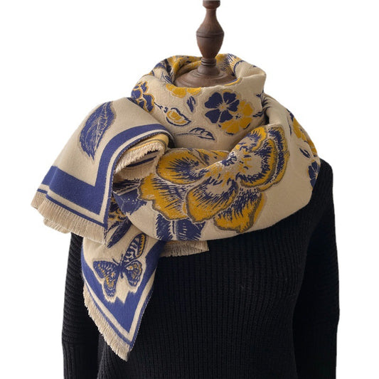 Bufanda Étnica de Cachemira Artificial Vintage para Mujer - Cálida y Elegante - Image 2