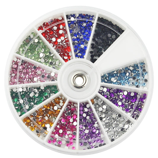 Uñas Postizas con Brillantes - 12 Colores Deslumbrantes - Image 2