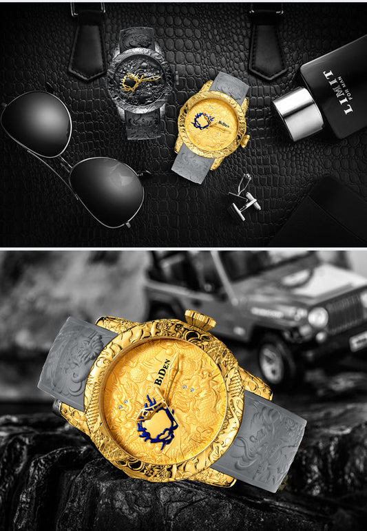Reloj de Moda Creativa con Dragón para Hombre - Image 2