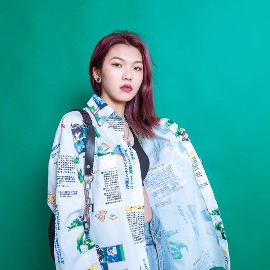 Remera Oversize Harajuku con Estampado Cómics y Graffiti - Image 2