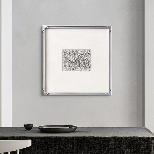 Cuadro Decorativo Minimalista Líneas Geométricas Blanco y Negro - Image 2