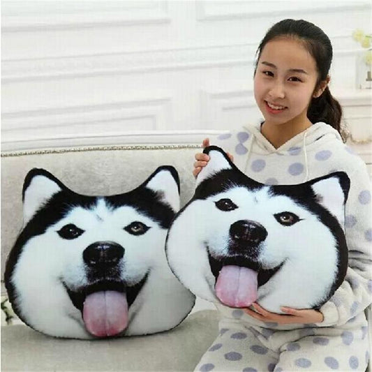 Almohada Térmica 3D Cabeza de Perro - Cojín Creativo Calentable - Image 2