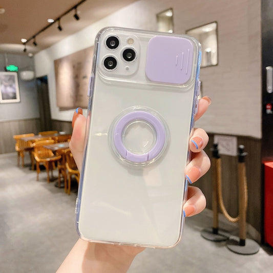 Funda TPU con Anillo Giratorio y Ventana de Colores para Teléfono - Image 2