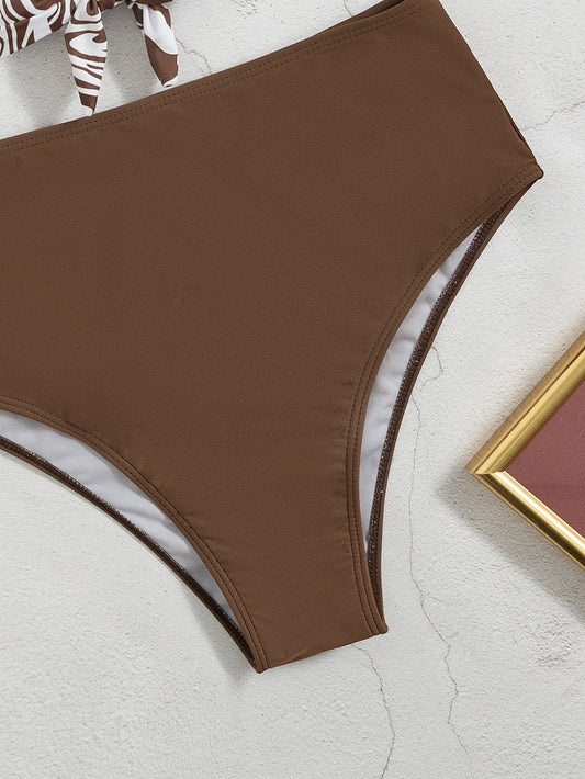 Bikini Deportivo Mujer Corte Moderno de Color Liso - Image 2