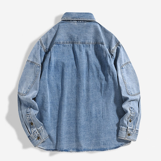 Chamarra Tipo Camisa Oversize Lavado Pesado para Hombre - Image 2