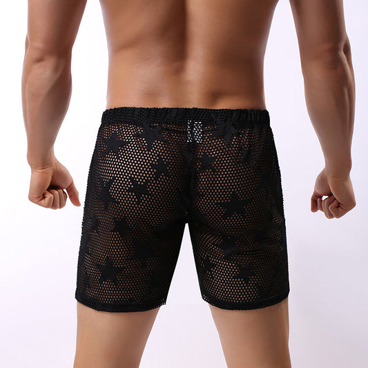 Pantalones de Malla Hueca Cintura Baja Comfort Star - Image 2