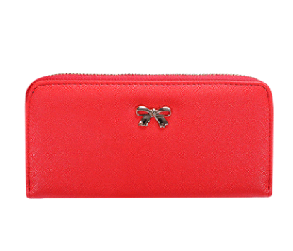 Cartera Larga para Mujer con Decoración de Moño Metálico y Compartimento para Teléfono - Image 2