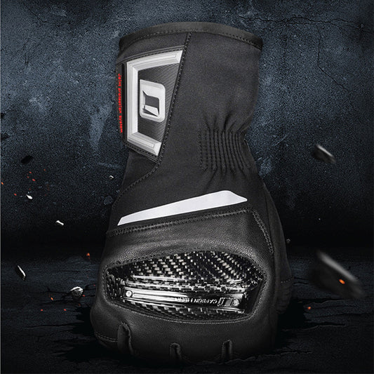 Guantes de Motociclismo en Cuero Genuino con Protección de Fibra de Carbono - Image 2