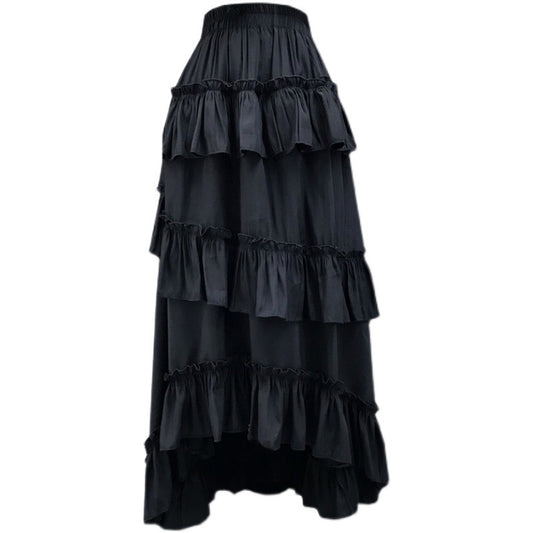Falda Midi Capas de Encaje Estilo Volantes para Mujer - Image 2