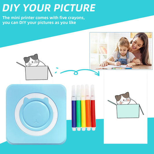 Impresora Térmica Portátil Bluetooth para Estudiantes - Etiquetas Inteligentes - Image 2