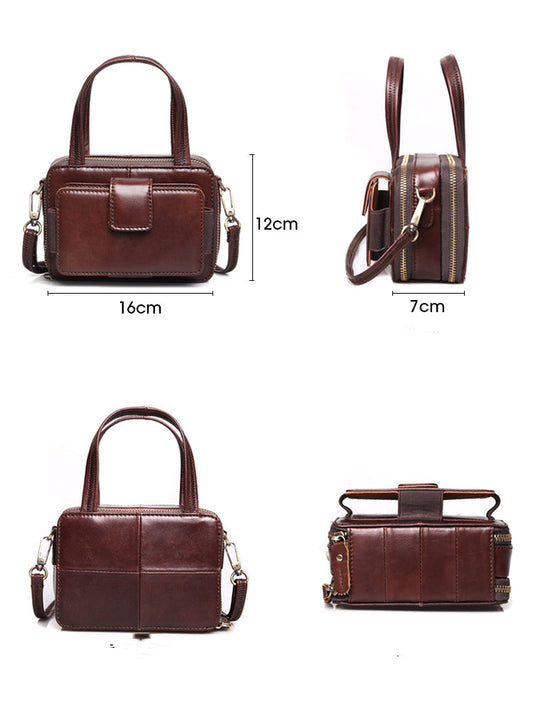 Bolsa Mensajera Mini de Cuero para Mujer - Diseño Versátil y Moderno - Image 2