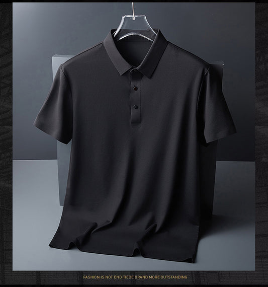Camiseta Manga Corta Transpirable con Solapa para Hombre - Image 2