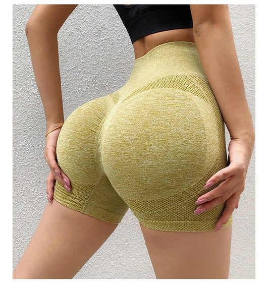 Shorts de Yoga Cintura Alta Levanta Glúteos - Secado Rápido sin Costuras - Image 2