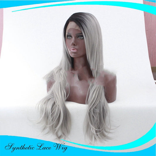 Blusa de Moda Europea Gris con Ondas Pronunciadas - Image 2