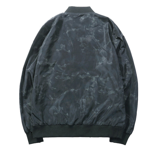 Chaqueta Camuflada con Cuello Tipo Baseball - Corte Slim Tallas Grandes - Image 2