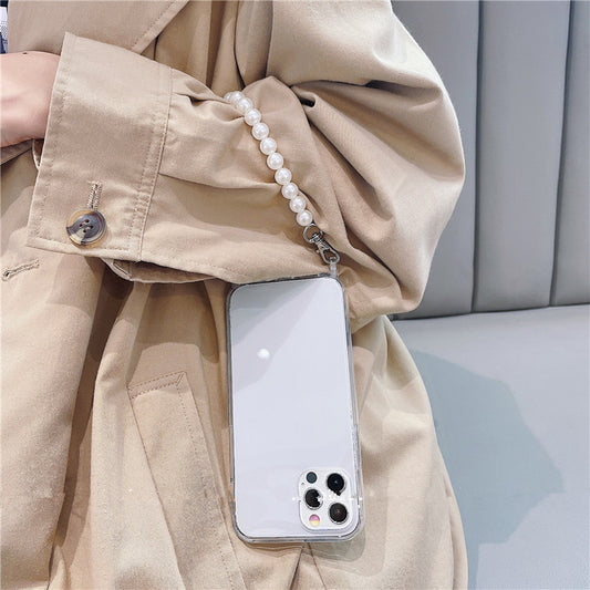 Funda para Celular con Cadena de Perlas y Correa Cruzada - Image 2