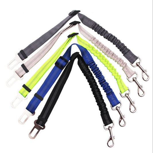 Arnés de Seguridad Ajustable para Perros en Auto con Cuerda Elástica Reflectante - Image 2