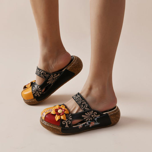 Sandalias Planas de Verano con Suela Gruesa y Colores Degradados para Mujer - Image 2
