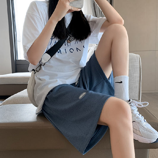 Shorts Anchos de Seda Helada para Mujer - Comodidad Fresca para el Verano - Image 2