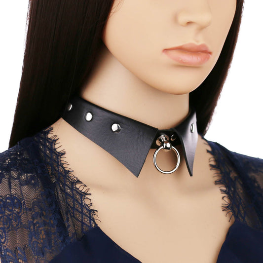 Collar Punk de Cuero Personalizado - Diseño Minimalista y Moderno - Image 2