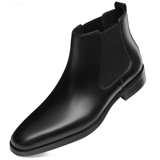 Botas Tobilleras Cuadradas Talladas Estilo Británico - Image 2