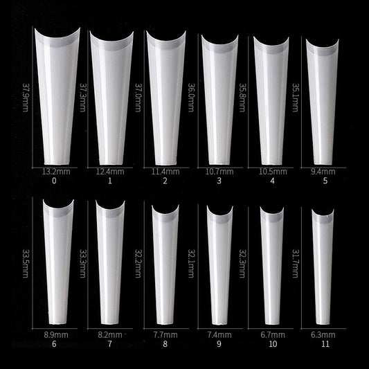 Tiras de Uñas Postizas Francesas Punta Plana - 504 Piezas - Image 2