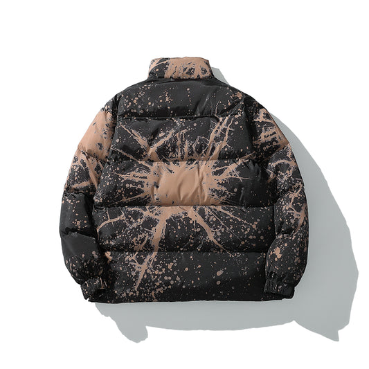 Abrigo de Algodón con Estampado Graffiti Europeo Americano - Image 2