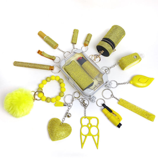 Set de 16 Llaveros Amarillo Limón - Juego Completo - Image 2