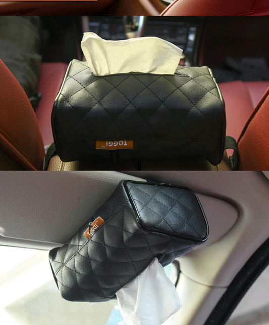 Dispensador de Pañuelos para Auto con Soporte en Reposacabezas - Image 2