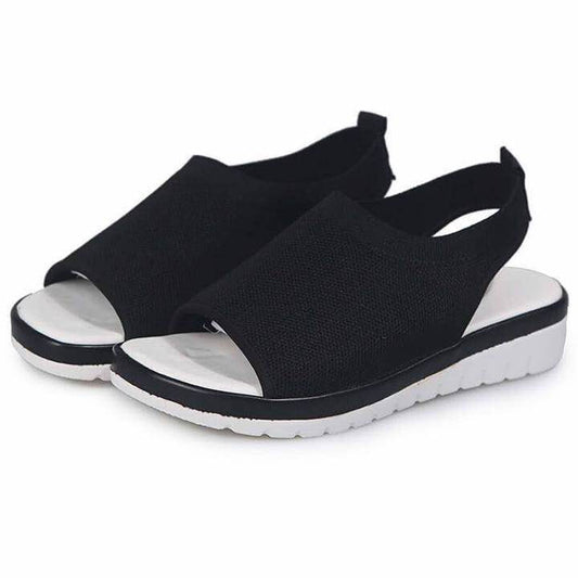 Sandalias Tejidas Planas con Diseño de Boca de Pez - Image 2