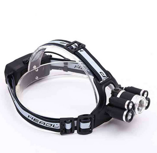Linterna Frontal LED 5T6 Recargable USB con Silbato SOS - Image 2