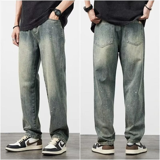 Pantalones Vaqueros Rotos Cintura Alta para Hombre Corte Recto - Image 2