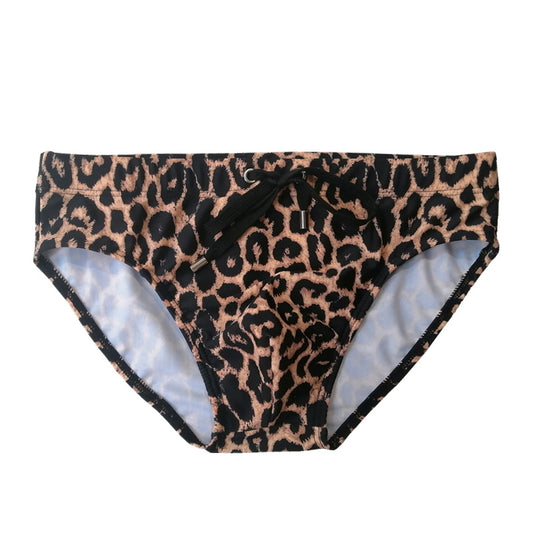 Bóxer de Baño Hombre Estampado Leopardo Cintura Baja - Image 2