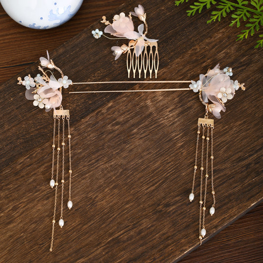 Set Completo de Accesorios para el Cabello con Horquillas y Borlas Decorativas - Image 2