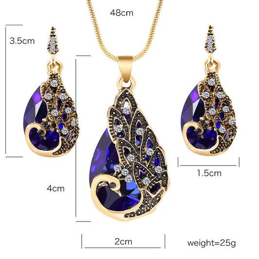Conjunto de Collar Colgante y Aretes a Juego - Image 2