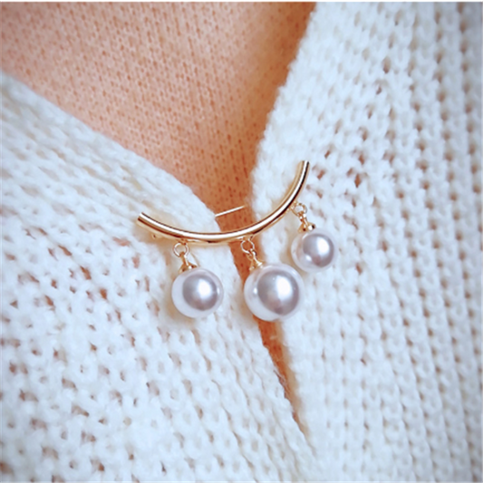 Broche de Seguridad con Perlas - Cierre Ajustable para Suéteres y Cardigan - Image 2
