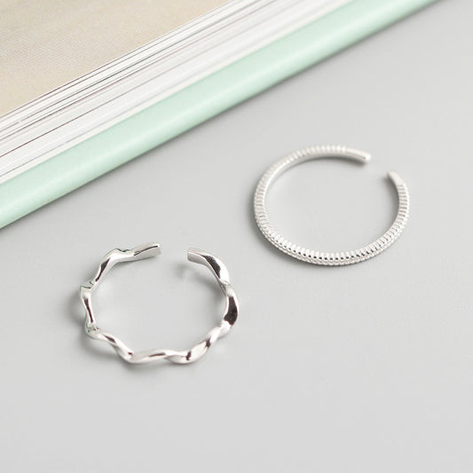 Anillo Minimalista Mobius Efecto Delgado - Image 2