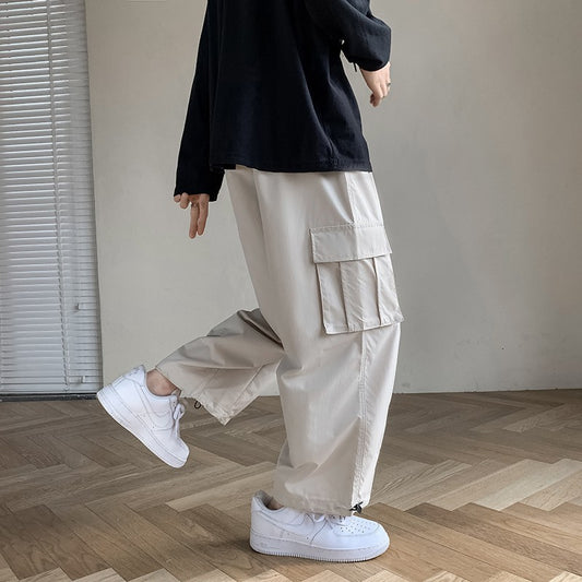 Pantalones Deportivos Casuales Holgados de Pierna Ancha para Hombre - Image 2