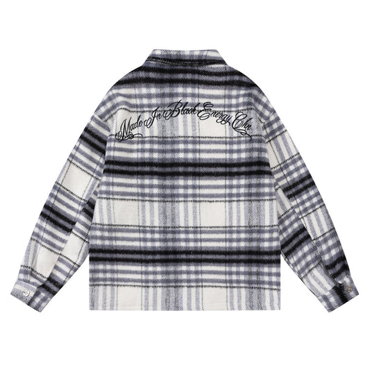 Chaqueta Acolchada de Cuadros para Hombre - Otoño e Invierno - Image 2