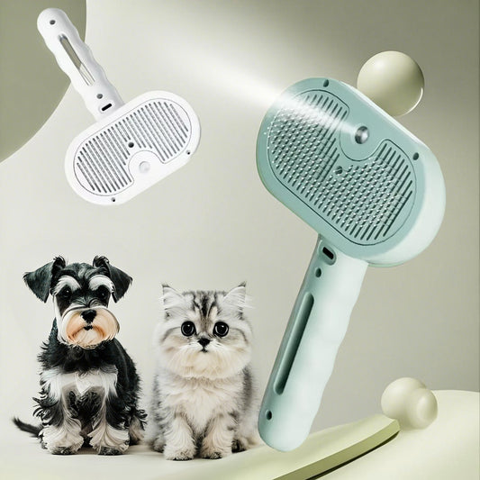 Peine Deslanador con Spray de Agua para Mascotas - Cepillo Desmañador para Perros y Gatos - Image 2