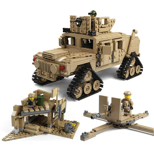 Tanque Militar 10000 Bloques de Construcción - 2 Modelos Educativos Armables - Image 2