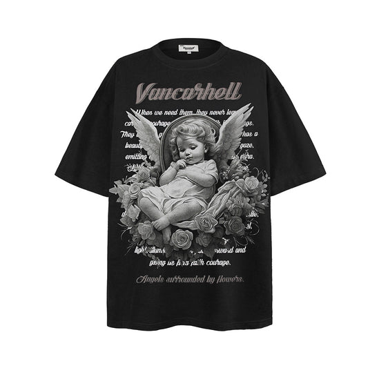 Playera Estampada de Manga Corta Little Angel para Hombre - Image 2