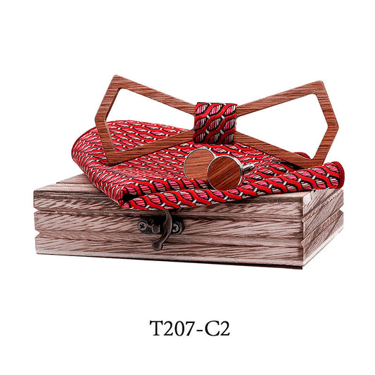Moño Hueco Tallado en Madera Maciza - Regalo Perfecto para Celebraciones - Image 2