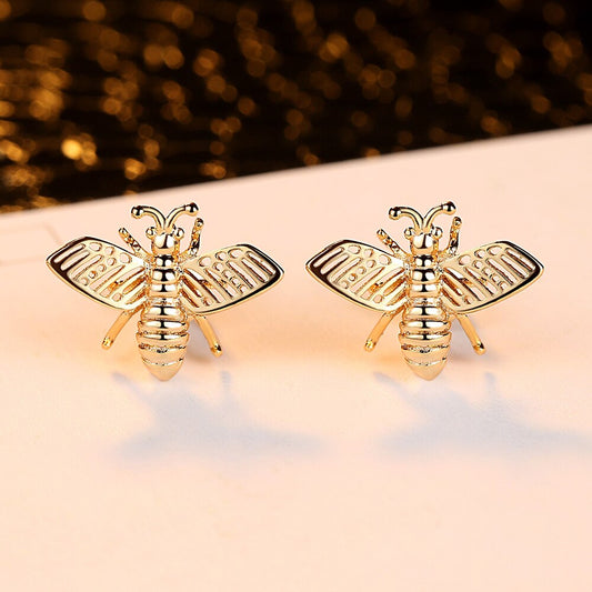 Pendientes de Abeja con Cristales Estilo Coreano - 3 Diseños Elegantes - Image 2