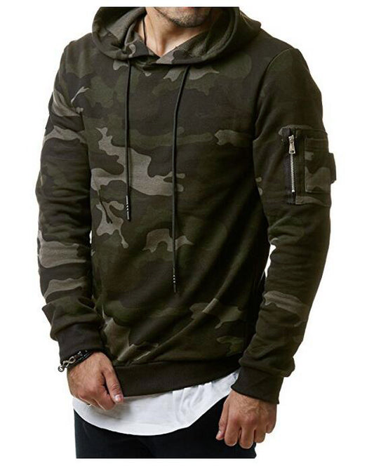 Sudadera Deportiva Camuflaje para Hombre con Cuello Alto - Image 2