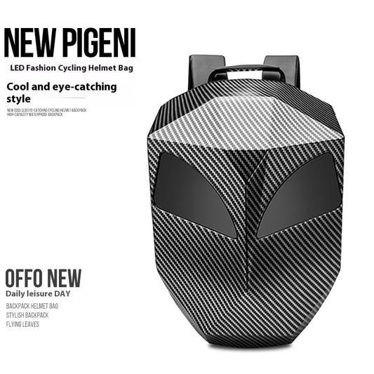 Mochila Impermeable para Casco de Motocicleta con Luz LED - Capacidad Full Face - Image 2